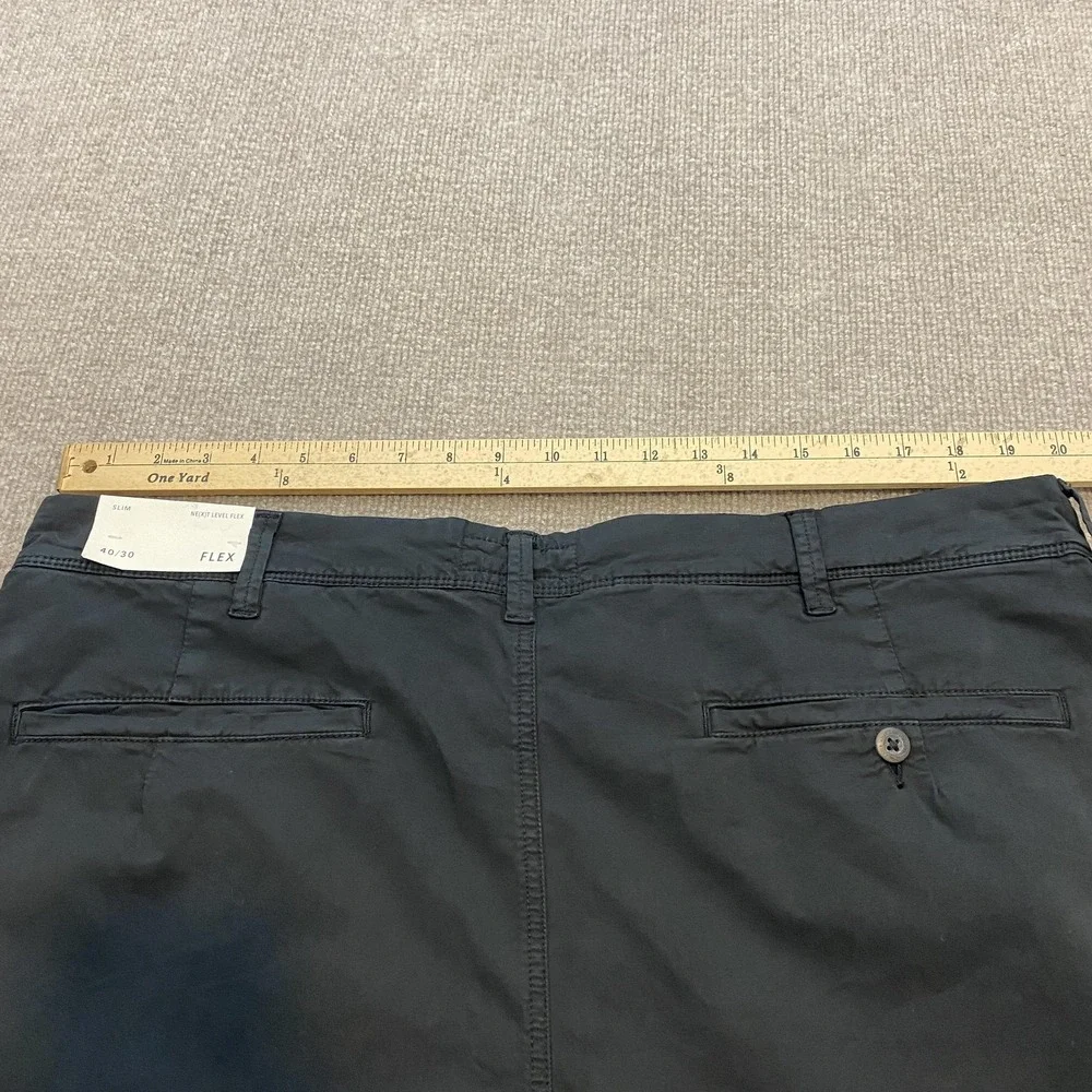 American Eagle Pants Mens 40x30 Black Ne(x)t Level Flex Chino Slim Stretch